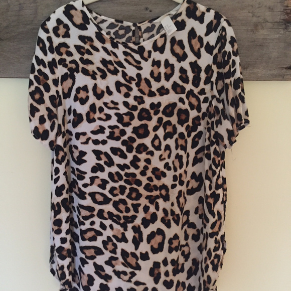 H&M Tops - H&M Leopard Print Shirt